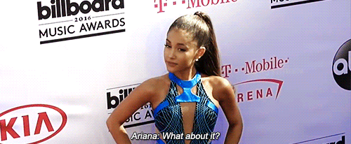 ariana grande and what about it GIF