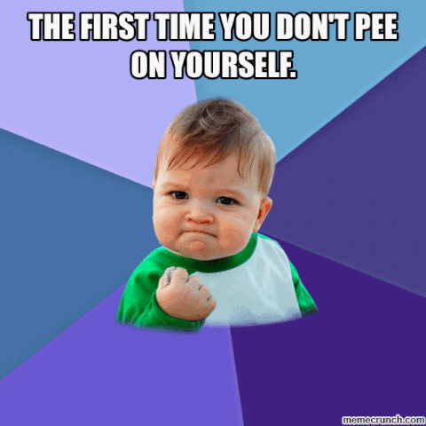the first time