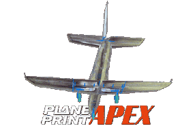 Jet Apex Sticker by planeprint