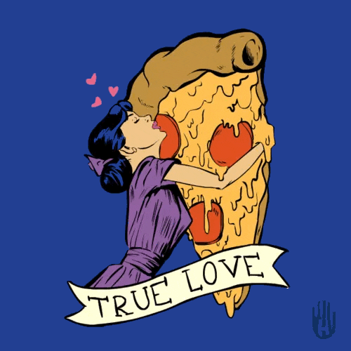 true love pizza GIF
