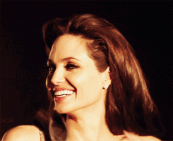 angelina jolie smiling