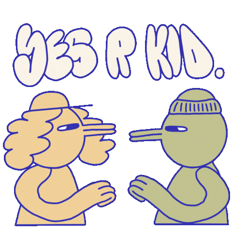 Our Kid Yes Sticker by Intangible objects