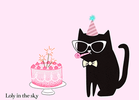 celebrate happy birthday GIF by Loly in the sky