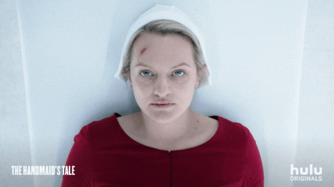 Handmaids Tale Elizabeth Moss GIF by HULU - Find & Share on GIPHY