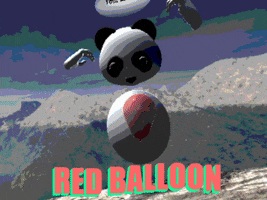 red balloon emovji GIF