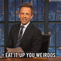 Weird GIF by Late Night with Seth Meyers