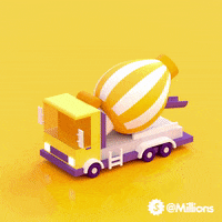 Driving Cement Mixer GIF by Millions