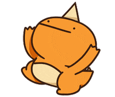 Orange Happy Dance Sticker