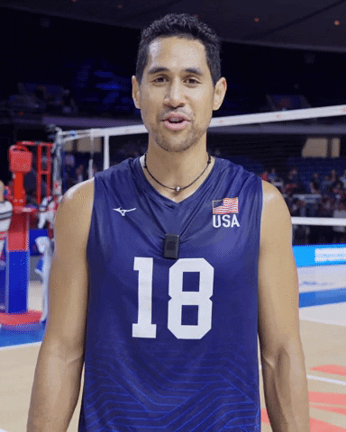 American Hello GIF by Volleyball World