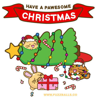 Awesome Christmas Tree GIF by Fuzzballs