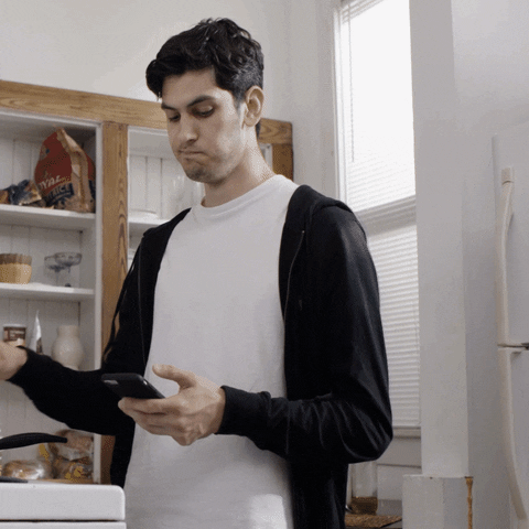text cooking GIF
