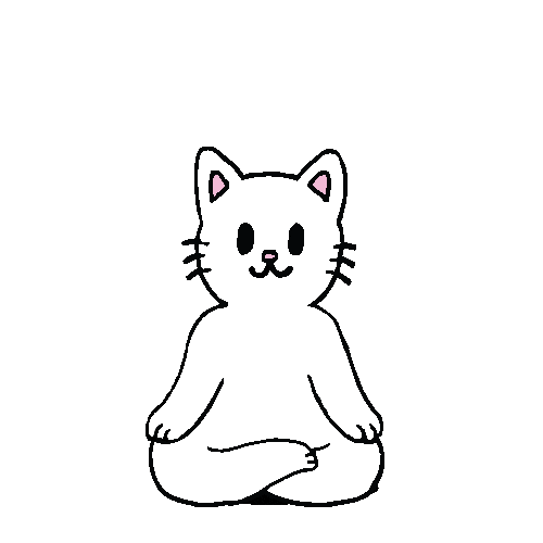Giphy - Floating White Cat GIF by lilcozynostril