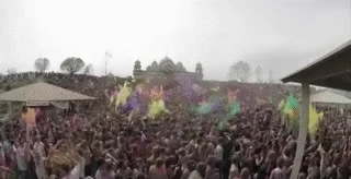 Holi Festival Fun GIF