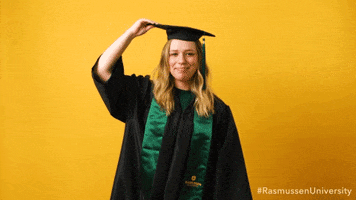 Graduation Grad GIF by Rasmussen University