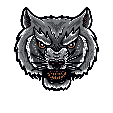 Wolf Sticker by Volk flannel