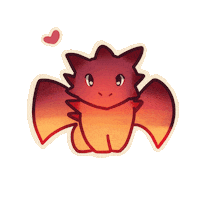 In Love Dragon Sticker