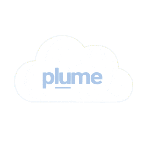 Cloud Plume Sticker by plumecare