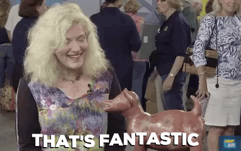 happy GIF by ANTIQUES ROADSHOW | PBS
