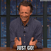 Go Away GIF by Late Night with Seth Meyers