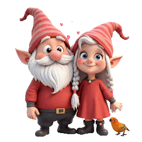 I Love You Gnomes Sticker