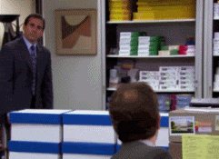 The Office Stairs GIF
