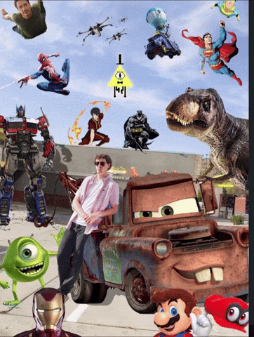Car Dinosaur GIF