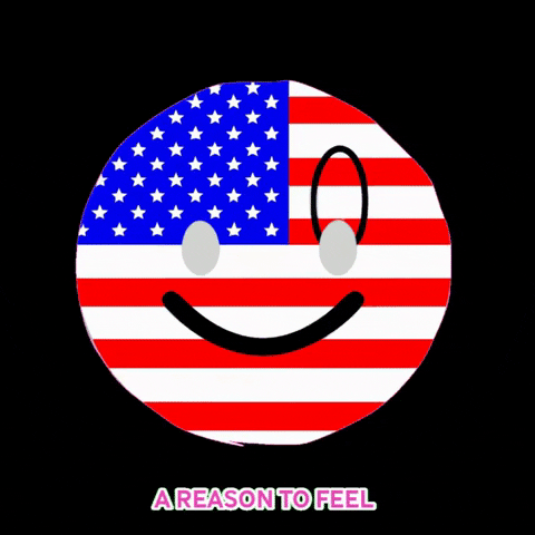 Happy American GIF by A Reason To Feel