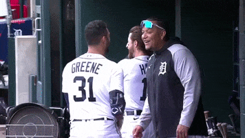 Excited Detroit Tigers GIF by Bally Sports Detroit