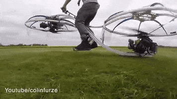 the scientist hover bike GIF