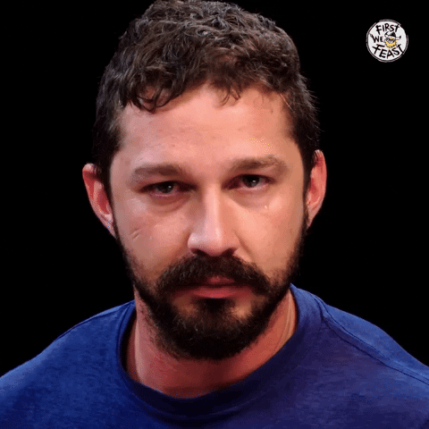 Shia Labeouf Crying GIF by First We Feast