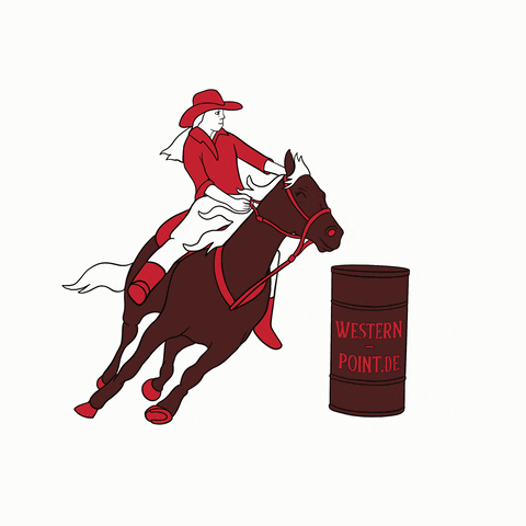 westernpointde cowboys cowgirl barrel westernreiten GIF