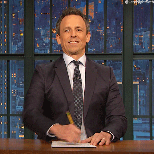 Seth Meyers Writing GIF by Late Night with Seth Meyers - Find & Share on GIPHY