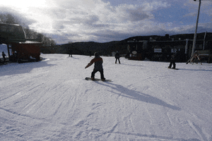 snowboarding bolton valley GIF