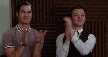 Blaine Anderson Clapping GIF