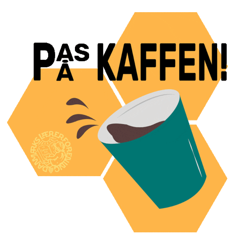 Coffee Kop Sticker by Danmarks Lærerforening