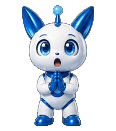 Robot Wow Sticker by KOHAKU