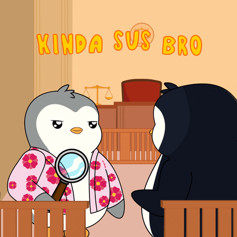 Suspicious Gay GIF by Pudgy Penguins