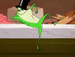 Top Hat Frog GIF