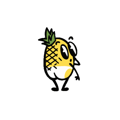 Pineapple Hawaiian Sticker by Good Wheel Pizza