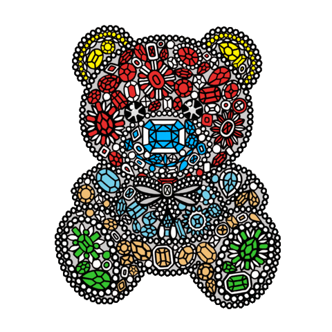 Diamonds Teddybear Sticker by Moschino
