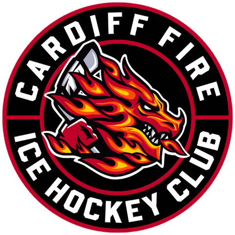 Fire Hockey Sticker by Cardiff Fire