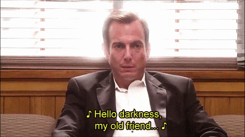 Image result for hello darkness my old friend gif