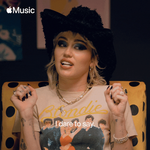 Joking Miley Cyrus GIF by Apple Music