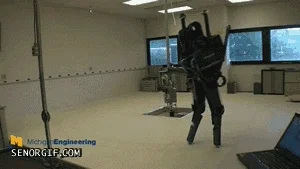 robot pacing GIF