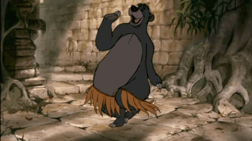  animation happy dancing disney bear GIF