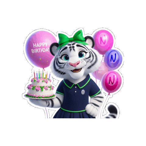 Happy Birthday Sticker by NouveauInternationalSchool