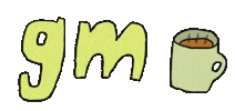 Coffee Gm Sticker by courtney hassmann