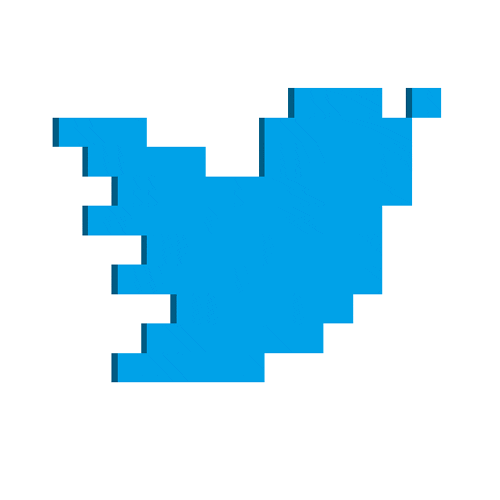 blue bird pixel GIF by Steven Kraan