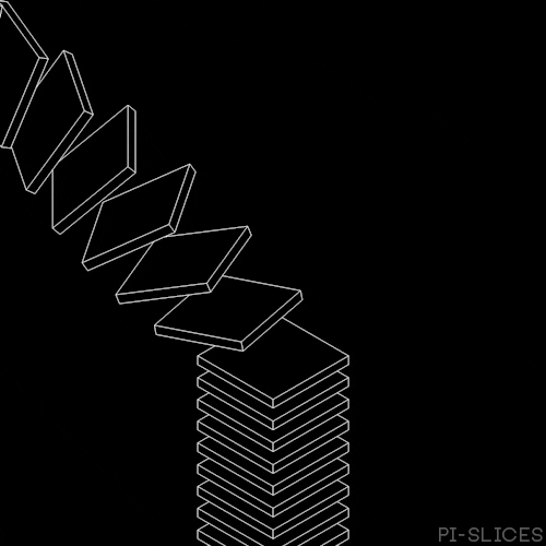 black and white 3d GIF by Pi-Slices