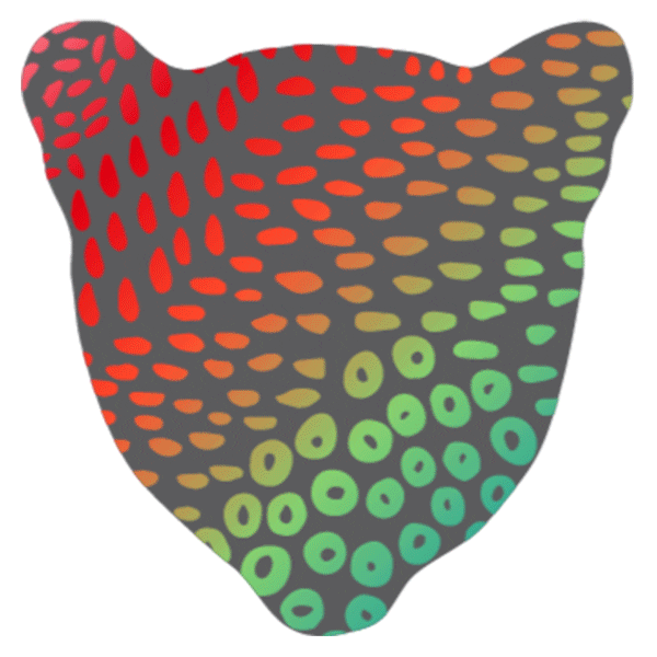 Strawberry Leopard Hair Sticker